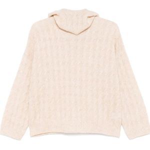 Brunello Cucinelli, Dames, Sweatshirts & Hoodies, Beige, Maat: S