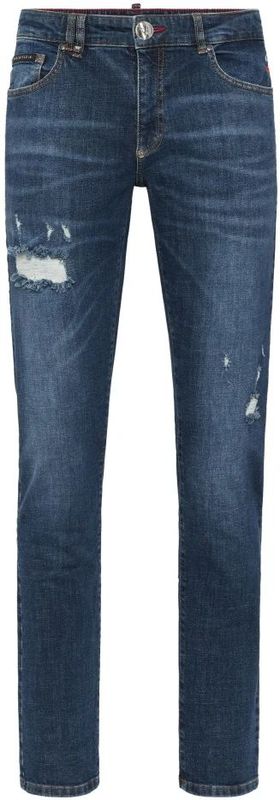 Philipp Plein, Heren, Jeans, Blauw, Maat: W30 Katoen,