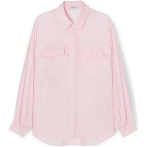 Motivi, Dames, Blouses & Shirts, Roze, Maat: S Katoen,