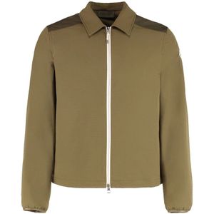 Moncler, Heren, Jassen, Groen, Maat: S Polyamide,