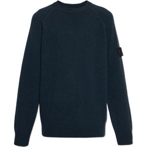 Stone Island, Heren, Truien, Blauw, Maat: L Kasjmier,