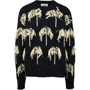 Jil Sander, Heren, Truien, Zwart, Maat: M Katoen,