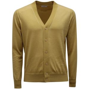 Paolo Pecora, Heren, Truien, Geel, Maat: S Wol,