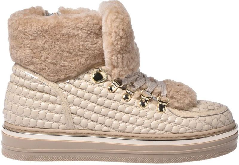 Baldinini - Schoenen - Beige - Eco-leer en Schapenvacht - Dames