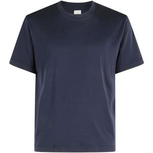 Eleventy, Heren, Tops, Blauw, Maat: S Katoen,