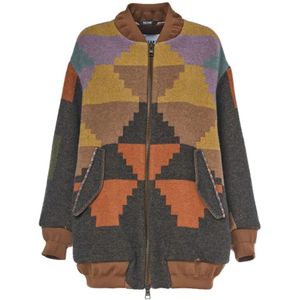 Bazar Deluxe, Dames, Jassen, Veelkleurig, Maat: 2XS Wol,