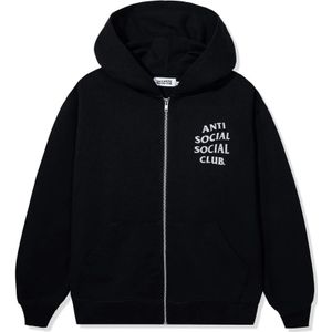 Anti Social Social Club, Heren, Sweatshirts & Hoodies, Zwart, Maat: S