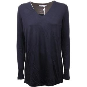 Fabiana Filippi, Dames, Tops, Blauw, Maat: XS