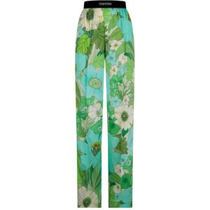 Tom Ford, Dames, Broeken, Veelkleurig, Maat: M Zijde,