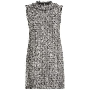 Dolce & Gabbana, Dames, Jurken, Zwart, Maat: XL Tweed,