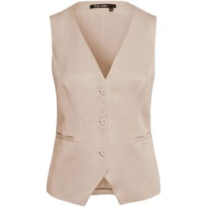 Marc Aurel, Dames, Jassen, Beige, Maat: XS Linnen,