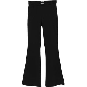 Versace Jeans Couture, Dames, Broeken, Zwart, Maat: S Viscose,