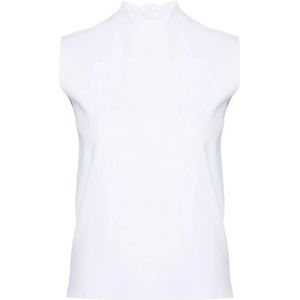Plan C, Dames, Tops, Wit, Maat: M Viscose,