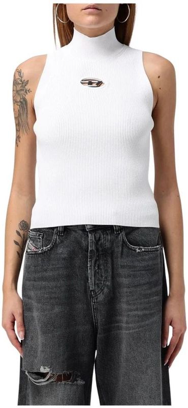 Diesel, Dames, Tops, Wit, Maat: L