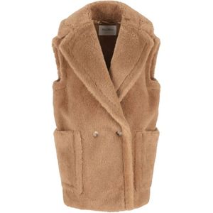 Max Mara, Dames, Jassen, Bruin, Maat: XS Wol,
