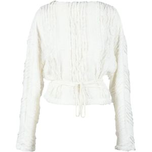 Weili Zheng, Dames, Truien, Wit, Maat: XS Spandex,