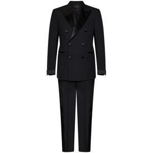 Tom Ford, Heren, Pakken, Zwart, Maat: L Wol,