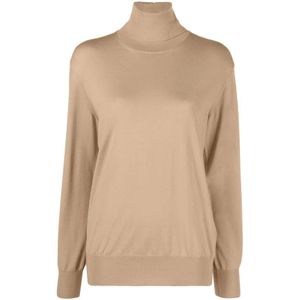 Jil Sander, Dames, Truien, Beige, Maat: S Wol,