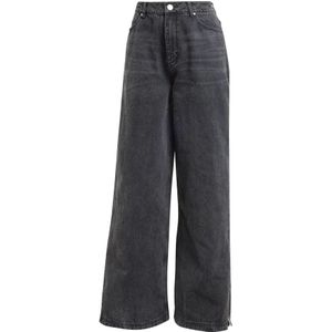 Adidas, Dames, Jeans, Zwart, Maat: W25 Denim,