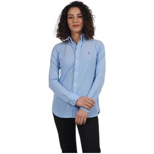 Ralph Lauren, Dames, Blouses & Shirts, Blauw, Maat: XS Katoen,