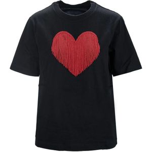 Dsquared2, Dames, Tops, Zwart, Maat: XS Katoen,