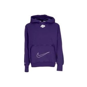 Nike City Edition Courtside Fleece Hoodie , Purple , Heren , Maat: 2XL