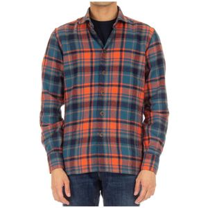 Borriello Napoli, Heren, Overhemden, Veelkleurig, Maat: M Flanel,