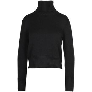 Alpha Studio, Dames, Truien, Zwart, Maat: XS Wol,