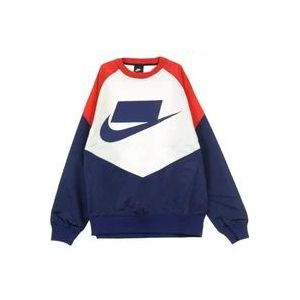 Nike Crewneck Sweatshirt Blue Void/University Red/Sail , Blue , Heren , Maat: L
