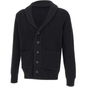 Filippo De Laurentiis, Heren, Truien, Zwart, Maat: S Wol,