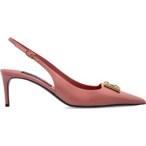 Dolce & Gabbana - Hoge Hakken - Poederroze - Leer