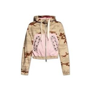 Dsquared2 Camouflage jas , Multicolor , Dames , Maat: 2XS
