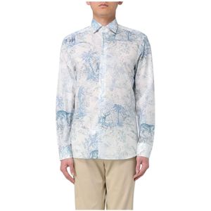 Etro - Jungle Print Overhemd - Veelkleurig - Lange Mouwen - Heren - Katoen