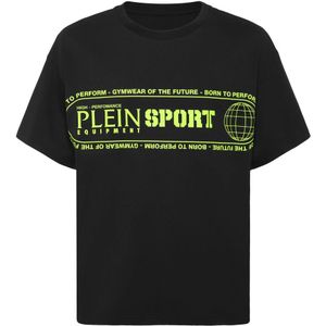 Plein Sport, Heren, Tops, Zwart, Maat: XS