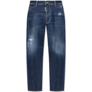 Dsquared2, Heren, Jeans, Blauw, Maat: M Katoen,