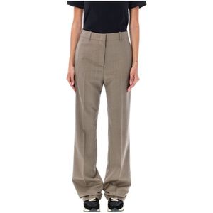 Golden Goose, Dames, Broeken, Grijs, Maat: S Wol,