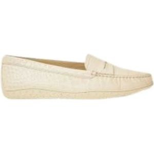 Tod's Suède Mocassins , White , Dames , Maat: 40 EU