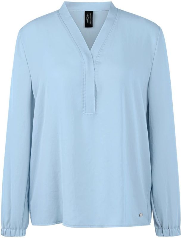 Marc Cain, Dames, Blouses & Shirts, Blauw, Maat: M Poliester,