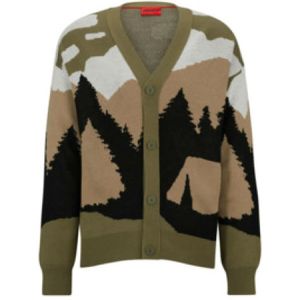 Hugo, Heren, Truien, Groen, Maat: L