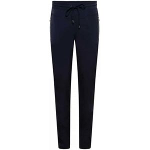 &Co Woman, Dames, Broeken, Blauw, Maat: XS Polyamide,