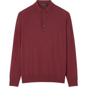 Loro Piana, Heren, Truien, Rood, Maat: 2XL Wol,