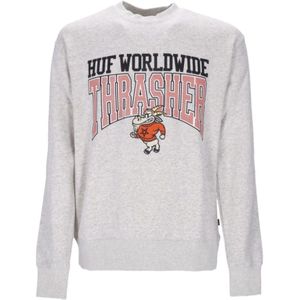 Huf, Heren, Sweatshirts & Hoodies, Grijs, Maat: S