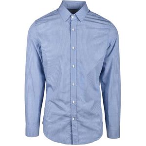 Ballantyne, Heren, Overhemden, Blauw, Maat: L Katoen,