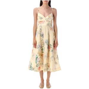 Zimmermann, Dames, Jurken, Veelkleurig, Maat: L Linnen,