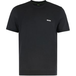 BOSS Green - T-shirt - Groen - Katoenmix - Regular Fit