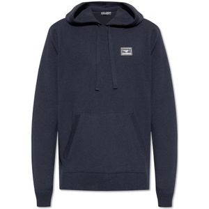 Dolce & Gabbana, Heren, Truien, Blauw, Maat: S Wol,