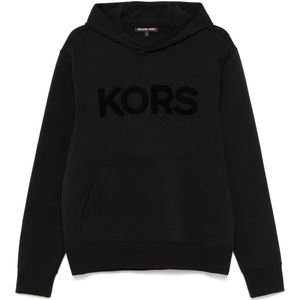 Michael Kors, Heren, Sweatshirts & Hoodies, Zwart, Maat: XL Katoen,
