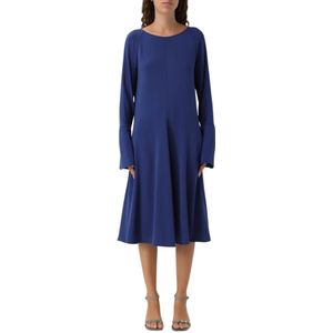 Emporio Armani, Dames, Jurken, Blauw, Maat: L