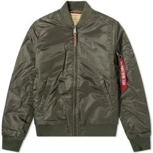 Alpha Industries, Heren, Jassen, Grijs, Maat: M Nylon,
