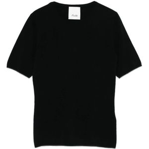 Allude, Dames, Tops, Zwart, Maat: L